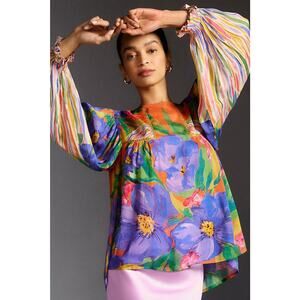 Bl-nk London Anthropologie Miranda Peasant Blouse